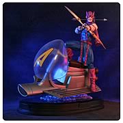 Avengers Hawkeye on Sky-Cycle Statue